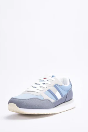 TOMY HILFIGER - FLAG LOW CUT LACE-UP SNEAKER DENIM/GREY